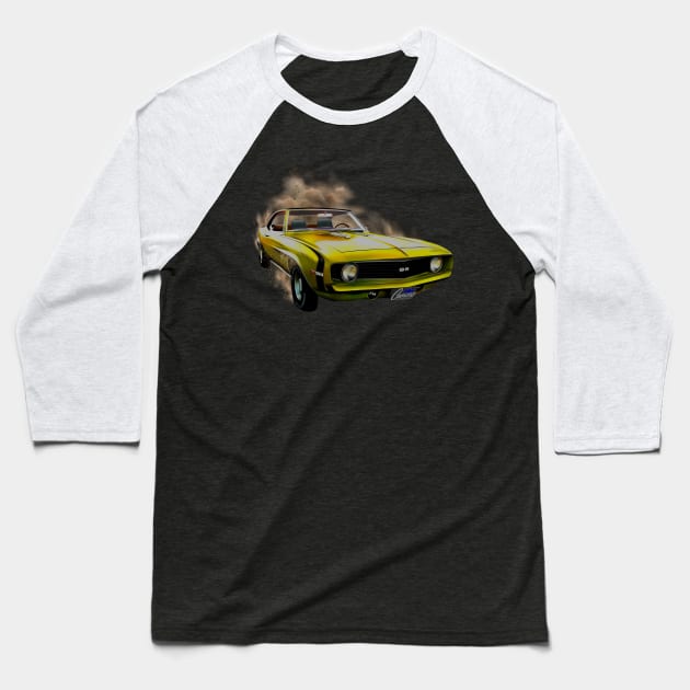 Gorgeous Muscle SS 350 Camaro design by MotorManiac Baseball T-Shirt by MotorManiac